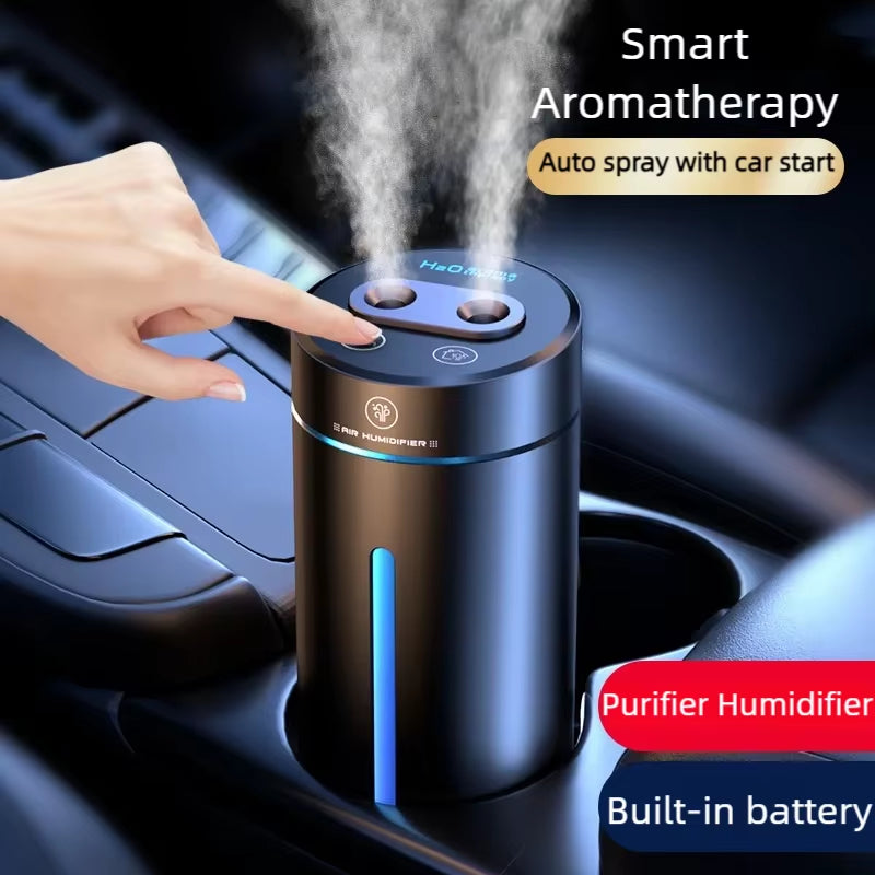 Car Air Freshener Aroma Diffuser Aromatherapy Humidifier Aluminum Alloy Electric Aromatic Oasis Automatic Spraying Scent Machine