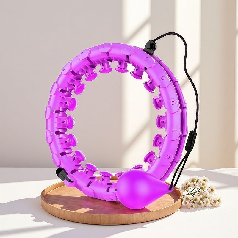 Smart Hula Hoop 24 Nodes — Adjustable, 360° Massage and Silent Bearings