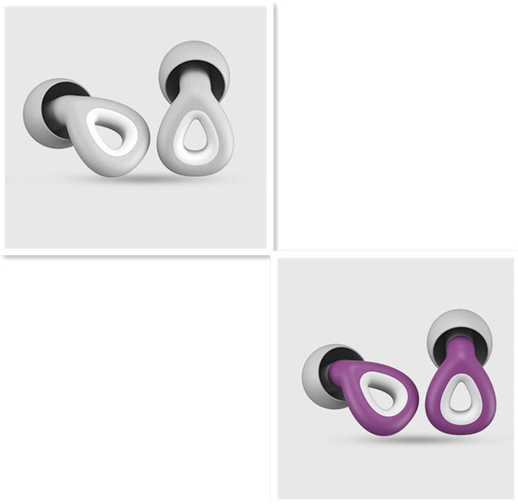 Reusable silicone earplugs — Sleep and swim without noise or water