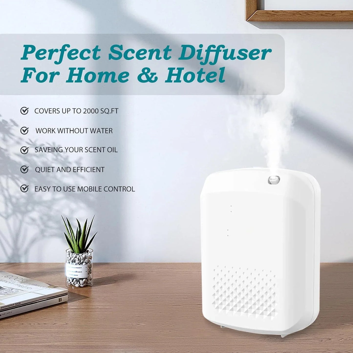 Fragrance Diffuser Aromatic Oil Diffuser Electric Home Air Freshener Machine Wall Hanging Essential Oil Diffuser for Hotel