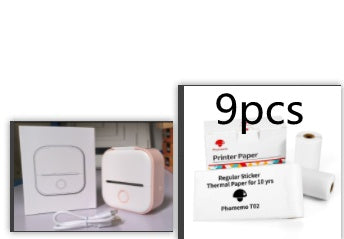 Mini Portable Thermal Printer — Bluetooth, Inkless, Instant Stickers &amp; Notes