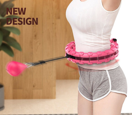 Smart Hula Hoop 24 Nodes — Adjustable, 360° Massage and Silent Bearings