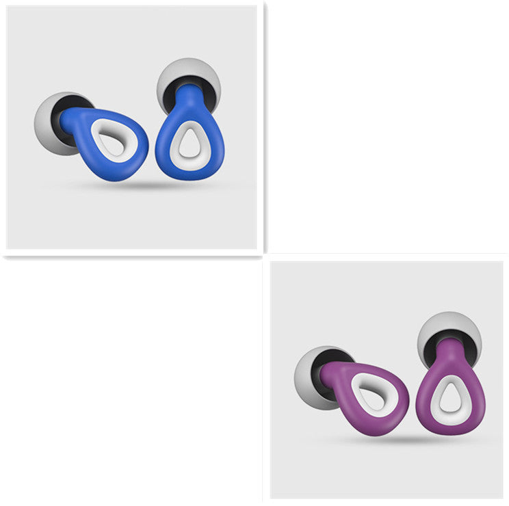 Reusable silicone earplugs — Sleep and swim without noise or water