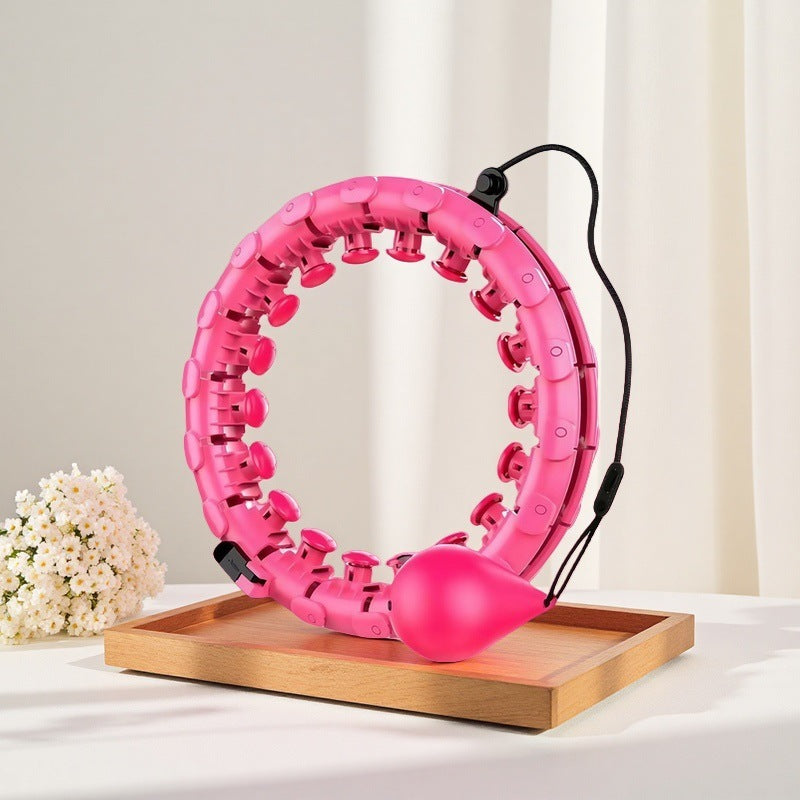 Smart Hula Hoop 24 Nodes — Adjustable, 360° Massage and Silent Bearings