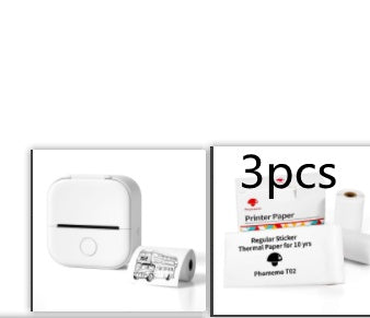 Mini Portable Thermal Printer — Bluetooth, Inkless, Instant Stickers &amp; Notes