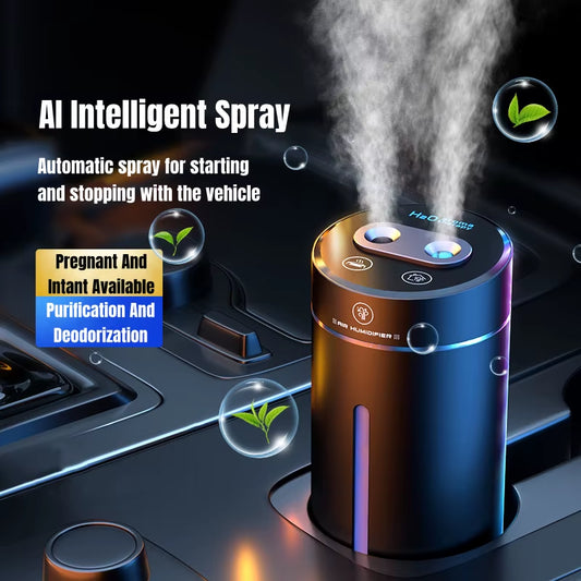 Car Air Freshener Aroma Diffuser Aromatherapy Humidifier Aluminum Alloy Electric Aromatic Oasis Automatic Spraying Scent Machine
