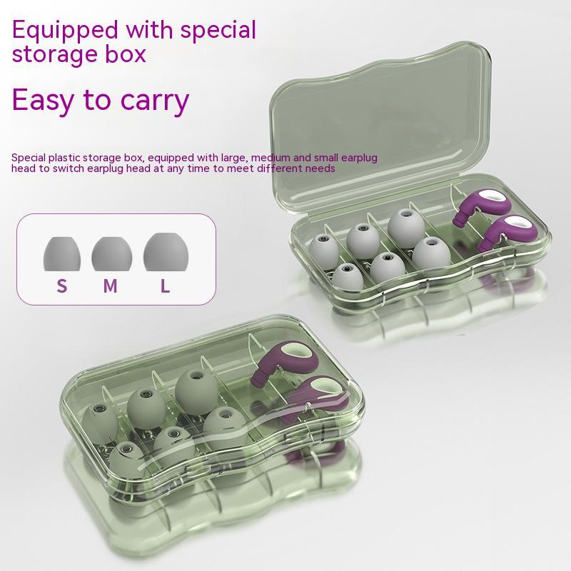 Reusable silicone earplugs — Sleep and swim without noise or water