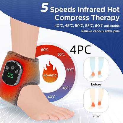 Vibrating Thermal Ankle Support | Dealtide Hot Compress
