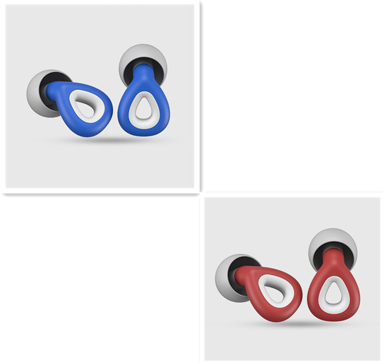Reusable silicone earplugs — Sleep and swim without noise or water