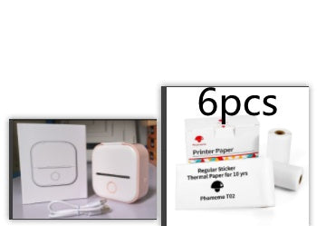 Mini Portable Thermal Printer — Bluetooth, Inkless, Instant Stickers &amp; Notes