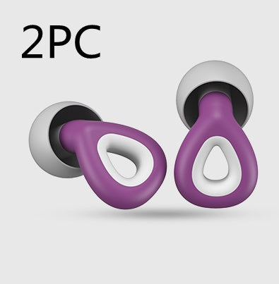 Reusable silicone earplugs — Sleep and swim without noise or water