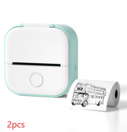 Mini Portable Thermal Printer — Bluetooth, Inkless, Instant Stickers &amp; Notes
