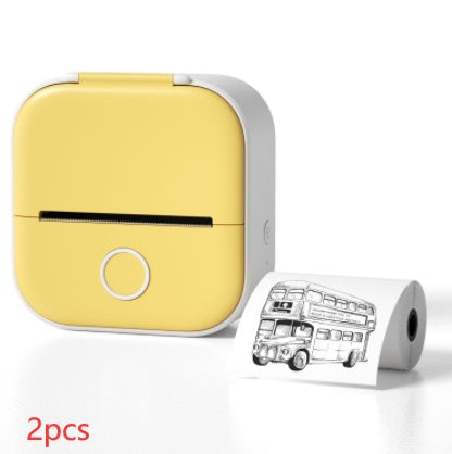 Mini Portable Thermal Printer — Bluetooth, Inkless, Instant Stickers &amp; Notes