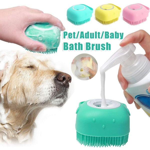 Dog Bathing and Massage Glove | Dealtide cleans and desheds