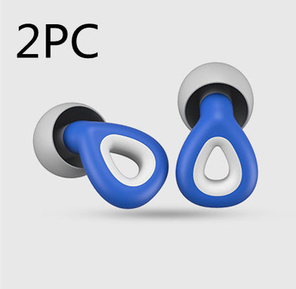 Reusable silicone earplugs — Sleep and swim without noise or water