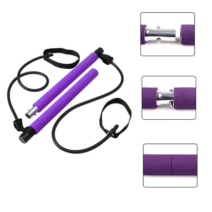 Pilates Bar with Bands | Dealtide Portable Gym