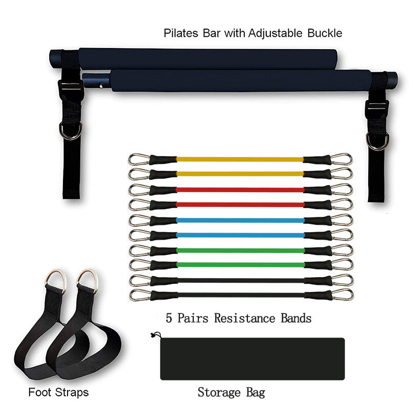Pilates Bar with Bands | Dealtide Portable Gym