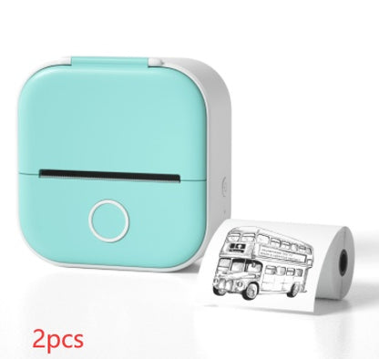 Mini Portable Thermal Printer — Bluetooth, Inkless, Instant Stickers &amp; Notes