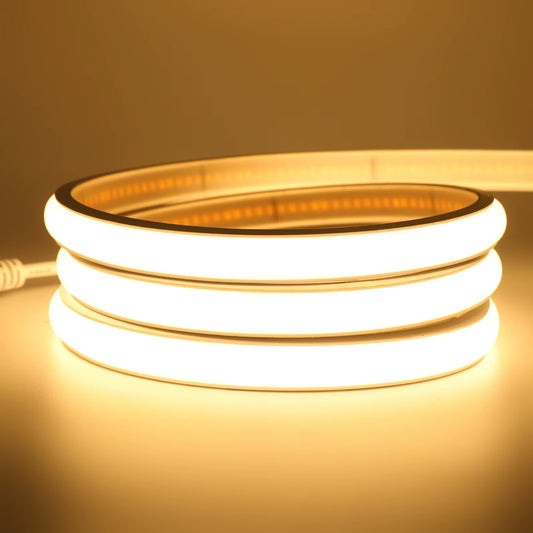 Waterproof COB LED Strip Light 12V 24V Flexible LED Neon Light 0.5-20M 320Leds High Density Linear Lighting COB LED Lights