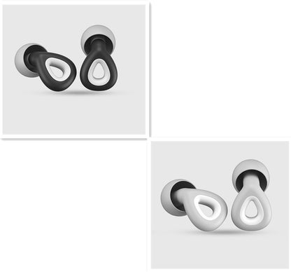 Reusable silicone earplugs — Sleep and swim without noise or water