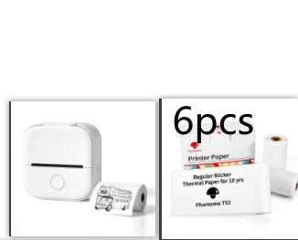 Mini Portable Thermal Printer — Bluetooth, Inkless, Instant Stickers &amp; Notes