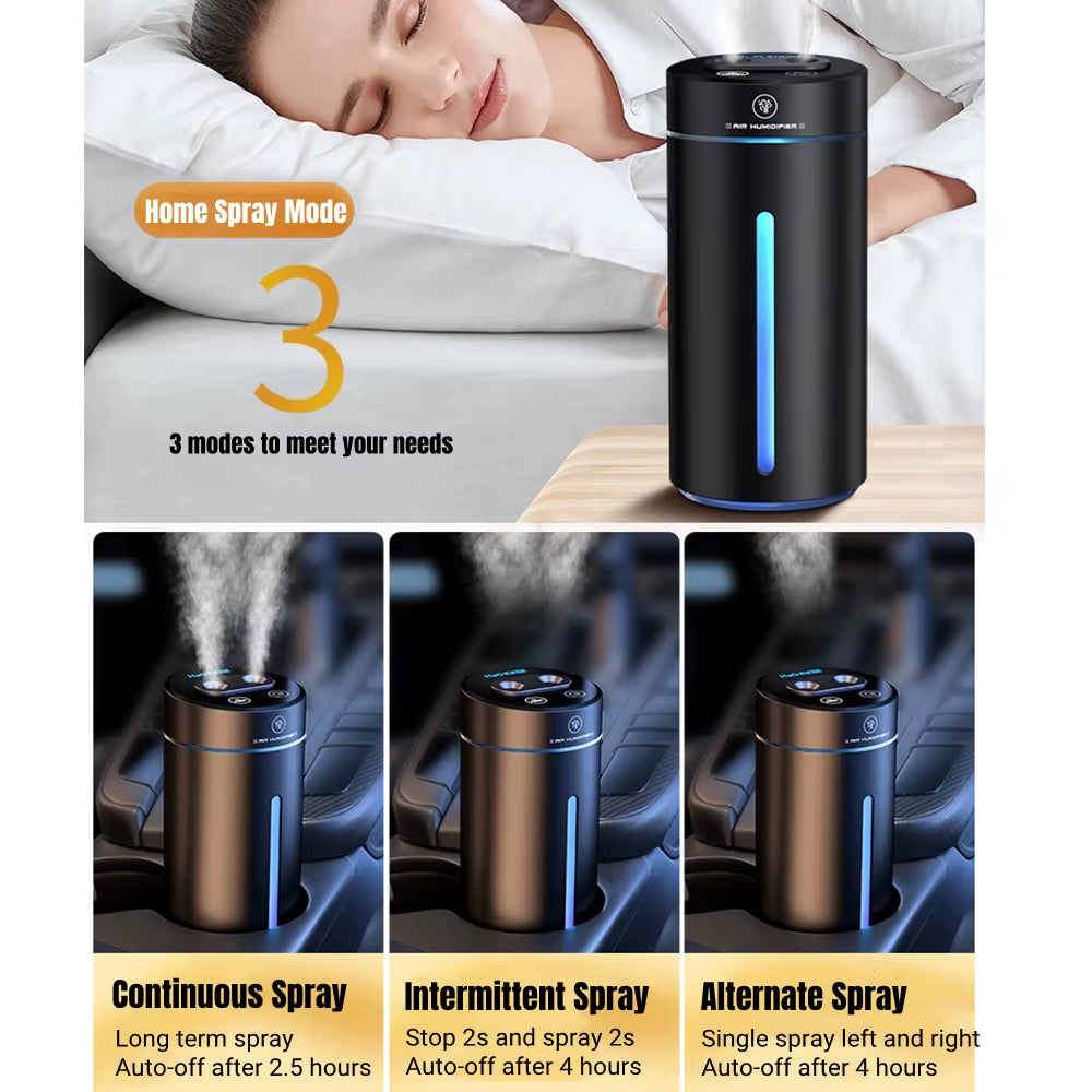 Car Air Freshener Aroma Diffuser Aromatherapy Humidifier Aluminum Alloy Electric Aromatic Oasis Automatic Spraying Scent Machine