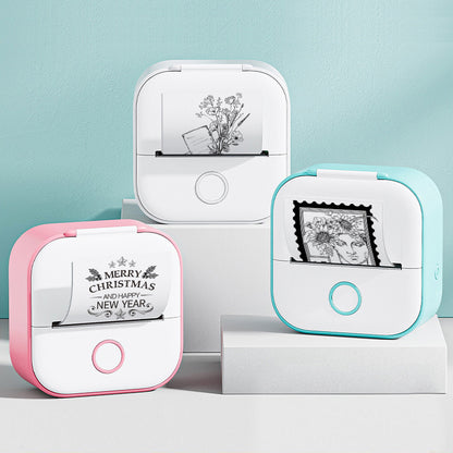 Mini Portable Thermal Printer — Bluetooth, Inkless, Instant Stickers &amp; Notes