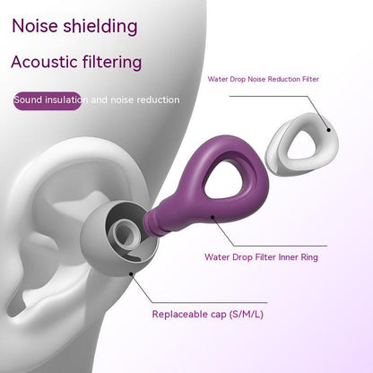Reusable silicone earplugs — Sleep and swim without noise or water