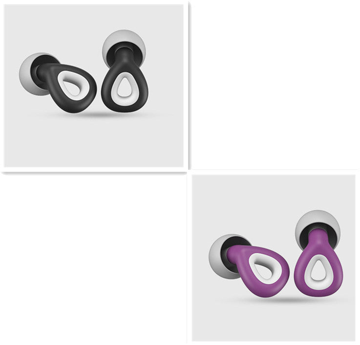 Reusable silicone earplugs — Sleep and swim without noise or water