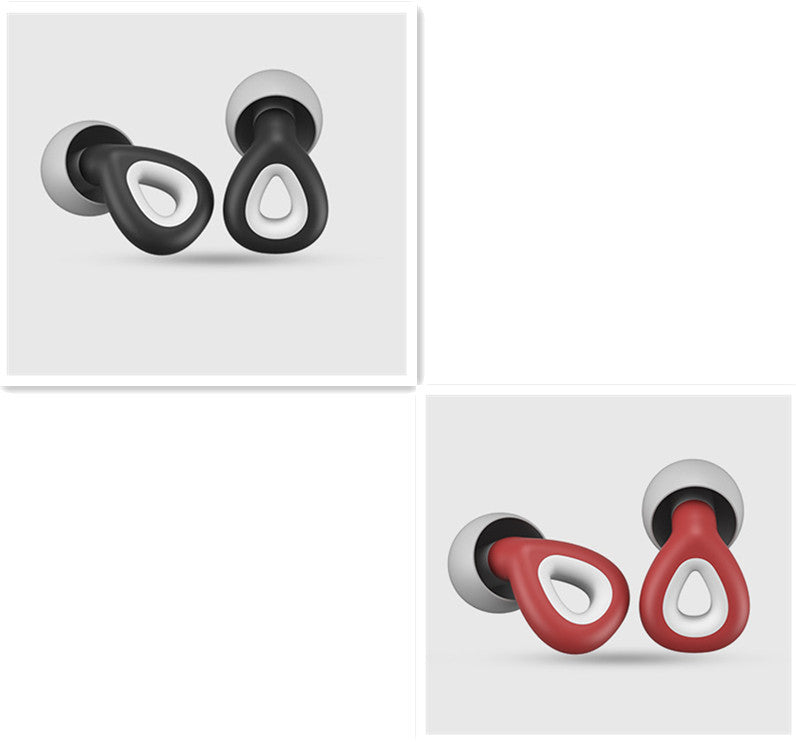 Reusable silicone earplugs — Sleep and swim without noise or water