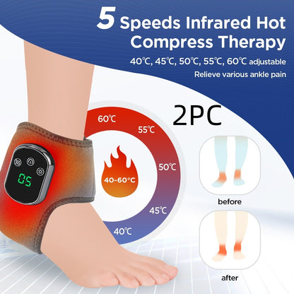 Vibrating Thermal Ankle Support | Dealtide Hot Compress