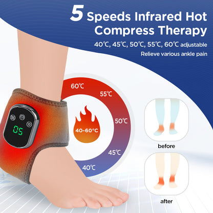 Vibrating Thermal Ankle Support | Dealtide Hot Compress