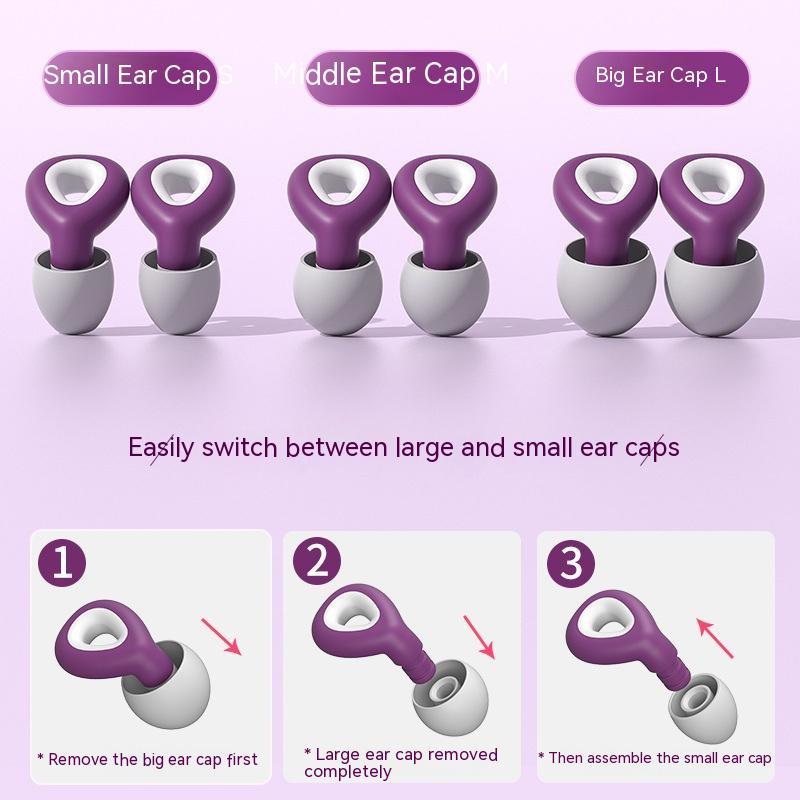 Reusable silicone earplugs — Sleep and swim without noise or water
