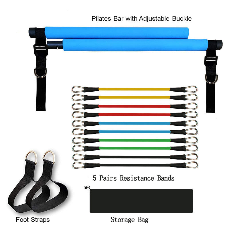 Pilates Bar with Bands | Dealtide Portable Gym