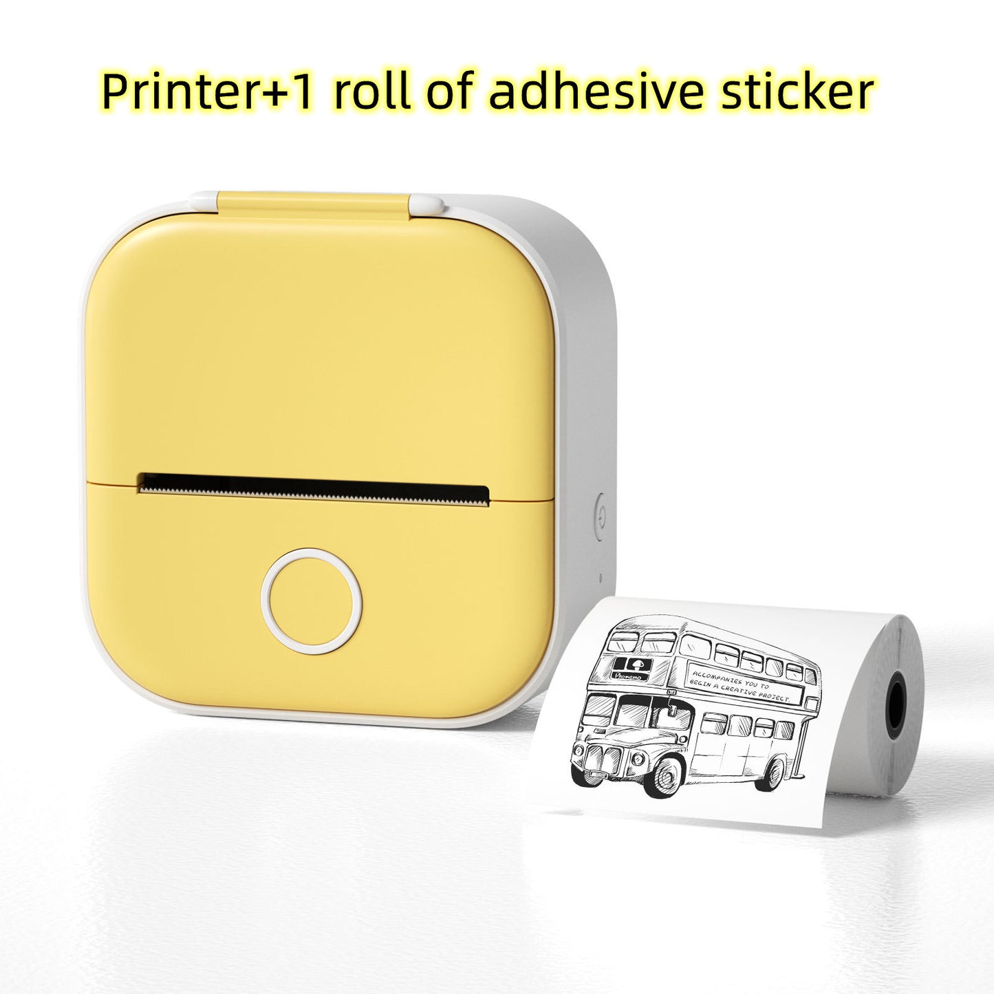 Mini Portable Thermal Printer — Bluetooth, Inkless, Instant Stickers &amp; Notes
