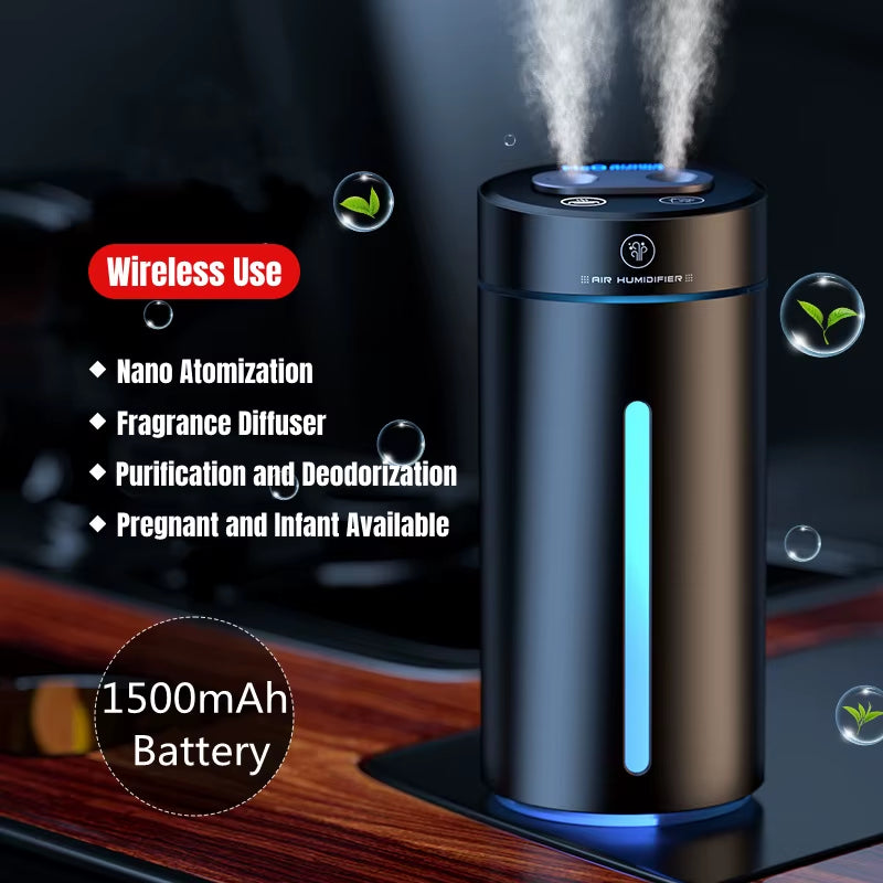 Car Air Freshener Aroma Diffuser Aromatherapy Humidifier Aluminum Alloy Electric Aromatic Oasis Automatic Spraying Scent Machine