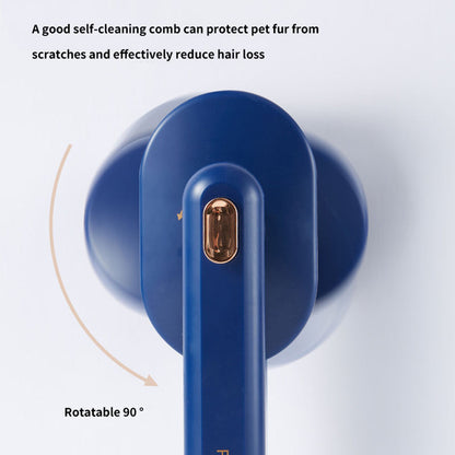 Self-Cleaning Pet Hair Remover Comb — Cats &amp; Dogs, Massage and Shedding